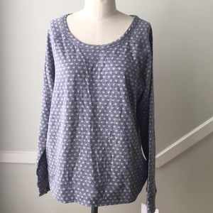 ROUDELAIN Cozy Stars and Stripes Sweatshirt Size Large